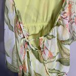 BCBGeneration  Floral Ruffle Halter Maxi Dress Women's XS Tropical Resort Beach Photo 11