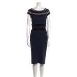 Chiara Boni La Petite Robe Bateau Neckline Midi Length Dress Womens Size 38 Photo 15