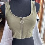 Charlotte Russe Olive Green  Crop Top Photo 0