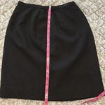 Karen Scott Black side zipper business casual pencil skirt Photo 7