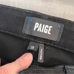 Paige Boston ankle in black fog luxe coating Skinny Pants Photo 7