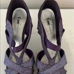 FIONI Clothing Purple Glitter Heels Size 6.5 Photo 1