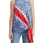 CHAPS  Red, White. & Blue Tie Dye Sleeveless Top XL Photo 0
