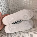 Lands' End Navy Blue & White Canvas Casual Slip On Sneaker Flat Shoes Women 8.5 Photo 4