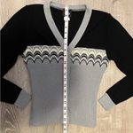 No Boundaries Vintage  Y2K Cardigan Size M Juniors Gray Black White Green Photo 7