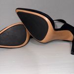 L.A.M.B. Nadeen Stiletto Pumps Black Suede Heels Adjustable Ankle Strap Size 10M Photo 7