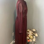 Free People  Lou Buttondown Midi Dress - Effortless Boho Chic in Red Plaid Photo 1