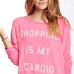 Wildfox Shopping Is My Cardio Pullover  Photo 0