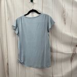 White House | Black Market  Women’s Medium Blue Short Sleeve Top Tee Photo 3