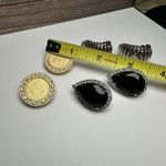 Rhinestone Clip On Earrings Lot Of 4 Women’s Costume Mix Great For Parties Photo 3