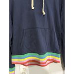 J.CREW Weekend Navy Rainbow Hem Cuff Hoodie Size M NWT Size M Photo 1