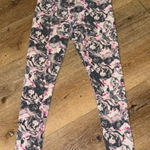 American Eagle Outfitters Floral Hi-Rise Leggings - Black, Pink, Cream Photo 0