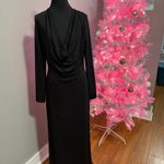 NA-KD  Draped Maxi Dress Black Size Large.  Photo 2