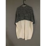 Merona  Gray White Acrylic 3/4 Sleeve Open Front Cardigan Size XL Photo 6