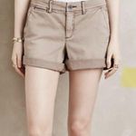 Pilcro and the Letterpress Anthropologie Pilcro Hyphen Dark Khaki Chino Shorts Size 6/28 Photo 0