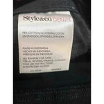Style & Co . Black denim capri size 14 Photo 3