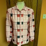 Vtg 70s plaid polyester shirt Photo 5