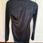 Forever 21  Black Shimmer Pattern Long Sleeve Bodycon Dress Photo 0