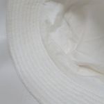 Dolce & Gabbana White Terry Cloth Bucket Hat Size 60 Made in Italy Photo 3