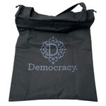 Democracy Black Canvas Cotton Tote Bag Photo 0