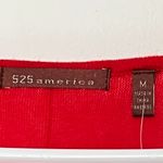 525 America  cashmere blend sweater size medium cherry red cowl neck wide sleeve Photo 5