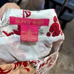 Sunny Leigh  womens silk asian design side zipper pants red/white 12 Photo 3