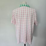 kim rogers Pink & White Gingham Check Contrast Collar Polo Size XXL Photo 4