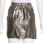 Elizabeth and James  Metallic Silver Mini Skirt M Photo 2