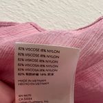 Free People NEW  Daia Puff Sleeve Pink Blouse Photo 9