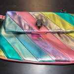 Kurt Geiger peacock purse in multi color leather with black lining. GUC. Photo 0