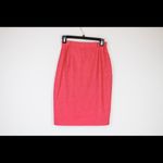 Escada Pink Linen Pencil Skirt Size 4 | Classic Luxury Workwear Photo 1