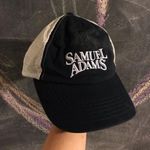 VINTAGE NAVY BLUE AND WHITE SAMUEL ADAMS BEER BASEBALL CAP 🧢 Photo 0