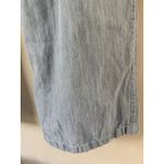 Woman Within  Blue Chambray Pull On Wide Leg Crop Pants Women’s Size 28W Tall Photo 3