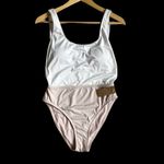Daniel Cremieux Cremieux Seawater White & Mauve Colorblock One Piece Swim Suit New Size Medium Photo 2