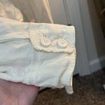 J.Crew  Utility Jacket Size M Ivory Linen Silk Long Sleeve Button Up Cargo‎ Y2K Photo 3