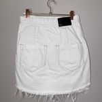 One Teaspoon  Wild Thing Skirt Size 25 XS White Denim Festival Wrap Mini Jean Photo 3
