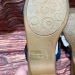 London Fog 🌸  Navy Blue Rhinestone Sandals Photo 4