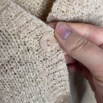 BCBGMAXAZRIA tape knit sweater cardigan with crochet borders size S Photo 3