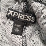 EXPRESS  Off-Shoulder Paisley Mini Dress - Blue and Black Photo 8