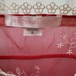 Victoria's Secret  Y2K Babydoll And Coverup Top Red Lace Lingerie Set Women Small Photo 6