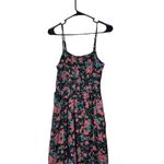 Urban Outfitters Pins & Needles Chiffon Black Floral Maxi Dress Size Small Photo 1