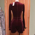 LIONESS NWT Luck Be A Lady velvet romper Photo 4