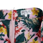 XIX Palms Anthropologie Floral Wide Leg Pants Womens 2 Pink High Rise Hawaii Photo 2