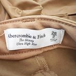 Abercrombie & Fitch Faux Vegan Leather The Skinny Ultra High Rise Pants Brown Photo 1