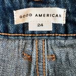 Good American  Bombshell Short Denim Blue Jean Shorts Shadow Pockets Plus Size 24 Photo 11