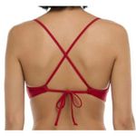 Body Glove Kerry Twist Front Bikini Top Size L Cranberry New With Tags Photo 2