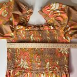 Cleobella  Morgan Blouse Size Medium Smocked Cropped‎ Puff Sleeve Bohemian Chic Photo 7