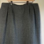 Rena Rowan  100% Wool Black and White Pencil Skirt Photo 1