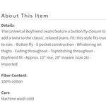 Free People NWT Universal Boyfriend Jeans 29 Photo 10