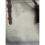 Kate Spade  New York Satchel Purse Handbag Green Leather Colorblock Zip Top Photo 3